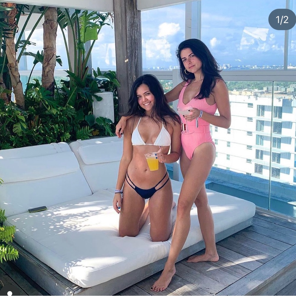 Solid & Striped One-Piece - Picture 2 of 3